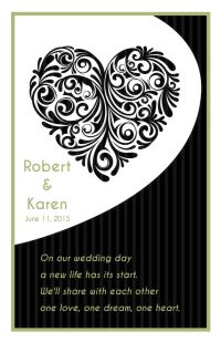 Wedding Program Cover Template 6A - Version 4